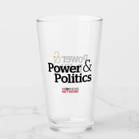 CBC Power & Politics Glass Tumbler (Voorkant)