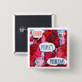 CBC Problemen van andere mensen Vierkante Button 5,1 Cm (Voorkant /achterkant)