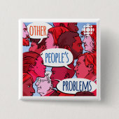 CBC Problemen van andere mensen Vierkante Button 5,1 Cm (Voorkant)