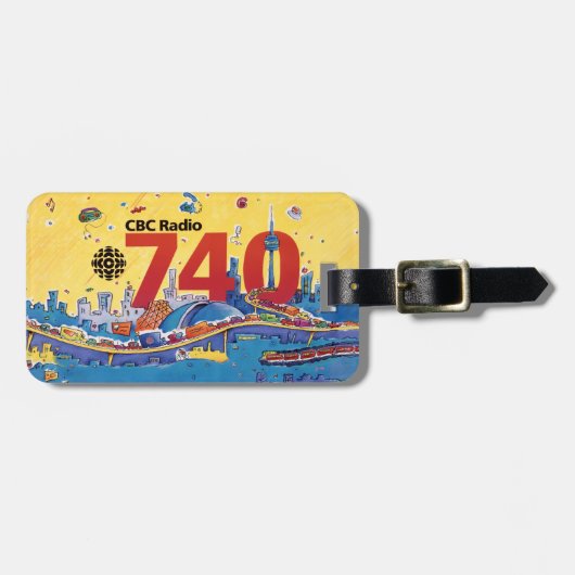 CBC Radio 740 - 1980-promo-afbeelding Bagagelabel (Voorkant horizontaal)