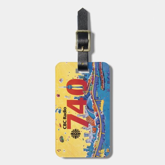 CBC Radio 740 - 1980-promo-afbeelding Bagagelabel (Voorkant verticaal)