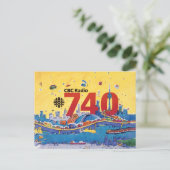 CBC Radio 740 — 1980 — Promo-afbeelding Briefkaart (Staand voorkant)