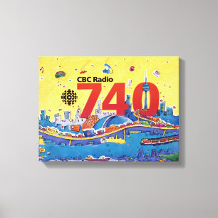 CBC Radio 740 - 1980-promo-afbeelding Canvas Afdruk