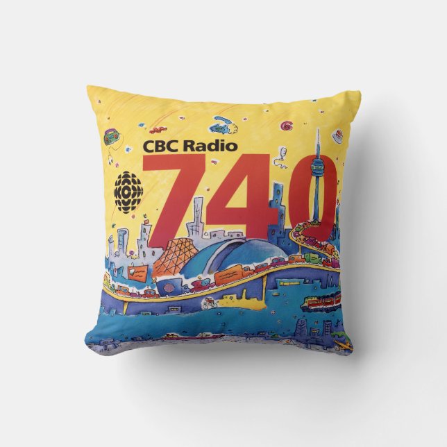 CBC Radio 740 - 1980-promo-afbeelding Kussen (Voorkant)
