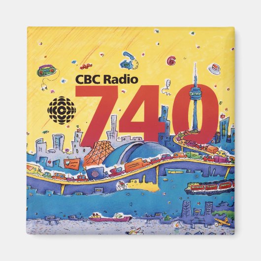 CBC Radio 740 - 1980-promo-afbeelding Magneet (Voorkant)