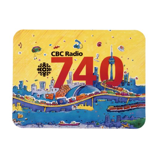 CBC Radio 740 - 1980-promo-afbeelding Magneet (Horizontaal)