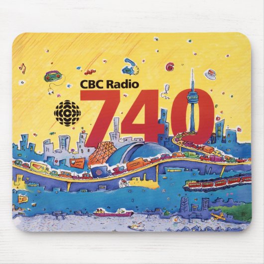 CBC Radio 740 - 1980-promo-afbeelding Muismat (Voorkant)