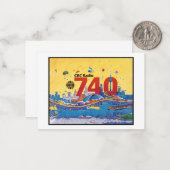 CBC Radio 740 - 1980-promo-afbeelding Notitiekaartje (Voorkant / Achterkant in situ)