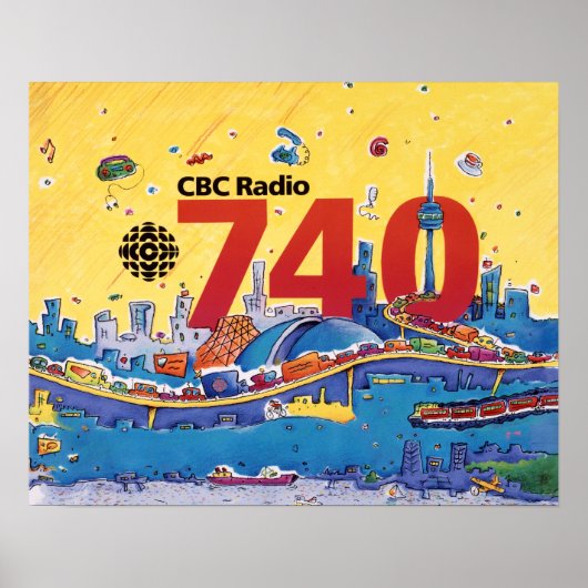 CBC Radio 740 - 1980-promo-afbeelding Poster (Voorkant)