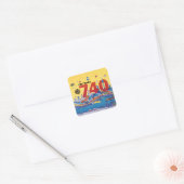 CBC Radio 740 - 1980-promo-afbeelding Vierkante Sticker (Envelop)