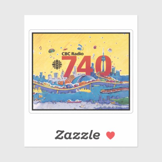 CBC Radio 740 Sticker (Vel)