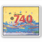 CBC Radio 740 Sticker (Voorkant)