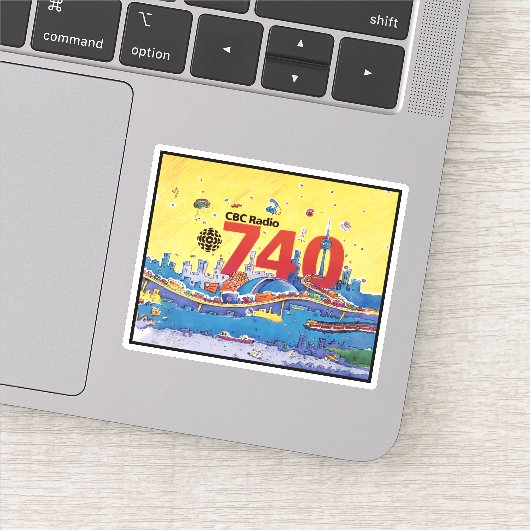 CBC Radio 740 Sticker (Detail)