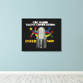 CBC Radio Talent Competition - promo Canvas Afdruk (Insitu (Houten vloer))