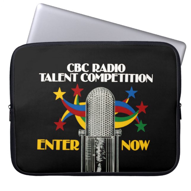 CBC Radio Talent Competition - promo Laptop Sleeve (Voorkant)