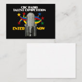 CBC Radio Talent Competition - promo Notitiekaartje (Voorkant / Achterkant)