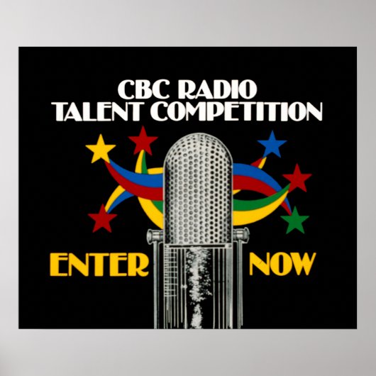 CBC Radio Talent Competition - promo Poster (Voorkant)