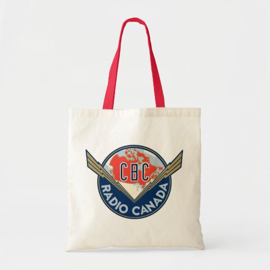 CBC Retro jaren 1940 Logo Tote Bag (Voorkant)