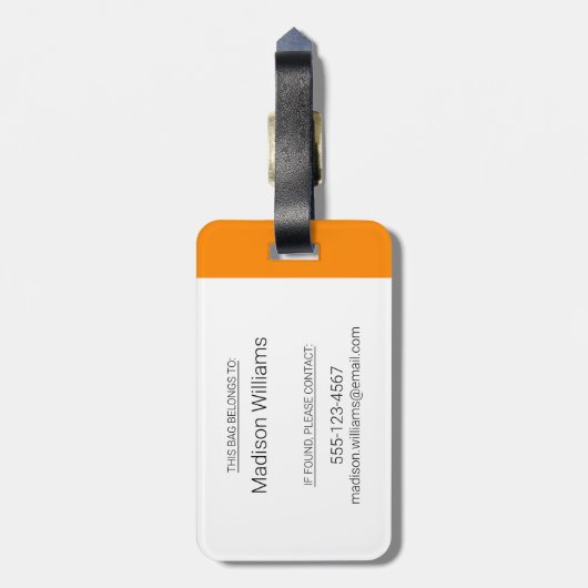 CBC Slapepover Bagagelabel (Achterkant verticaal)