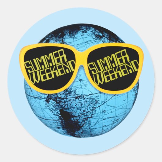CBC Summer Weekend Ronde Sticker (Voorkant)