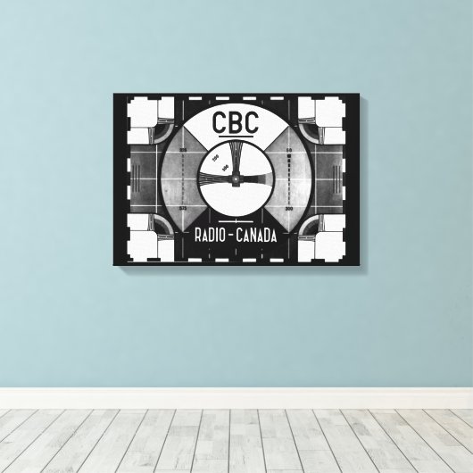 CBC-testpatroon Canvas Afdruk (Insitu (Houten vloer))