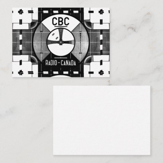 CBC-testpatroon Notitiekaartje (Voorkant / Achterkant)