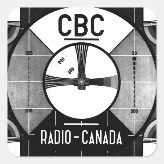 CBC-testpatroon Vierkante Sticker (Voorkant)