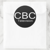 CBC TV Alt Logo Ronde Sticker (Tas)