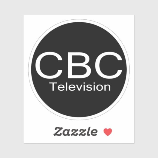 CBC TV Alt Logo Sticker (Vel)