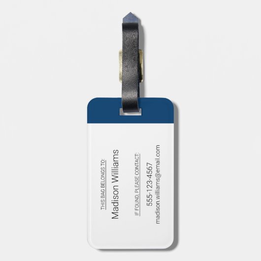 CBC Zaterdag Nachtzicht Bagagelabel (Achterkant verticaal)