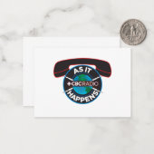 CBC zoals het gebeurt Notitiekaartje (Voorkant / Achterkant in situ)