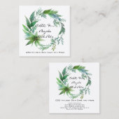 CBD Bladkrans Vierkante Visitekaartje (Voorkant / Achterkant)