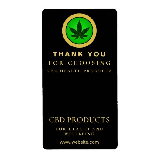 CBD Box Packaging Labels (Voorkant)