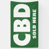 CBD is hier verkocht voor kleine bedrijven Spandoek (Verticaal)
