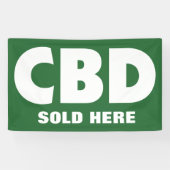 CBD is hier verkocht voor kleine bedrijven Spandoek (Horizontaal)