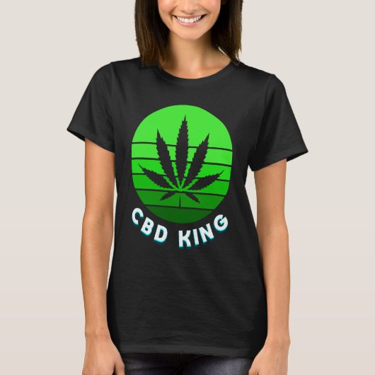 CBD King Capsule Oil Vape CBD angstgevoelens T-shirt (Voorkant)