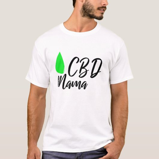 CBD Mama - CBD Oil Fan Marketing Promotion Gift T-shirt (Voorkant)