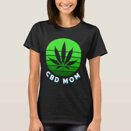 CBD mama mama Fun Weed Vape for Women T-shirt (Voorkant)