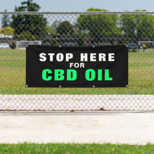CBD Oil Business Outdoor Sign Banner