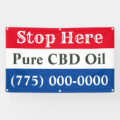 CBD Oil Business Spandoek (Horizontaal)