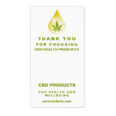 CBD Oil Drop Box Packaging Labels (Voorkant)