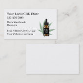 CBD Oil Store Retail  Visitekaartje (Voorkant / Achterkant)