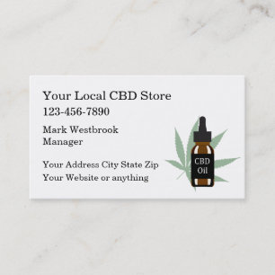 CBD Oil Store Retail  Visitekaartje