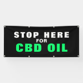 CBD Olie Business Outdoor Sign Banner (Horizontaal)