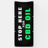 CBD Olie Business Outdoor Sign Banner (Verticaal)