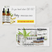 CBD-olie visitekaartje (Voorkant / Achterkant)