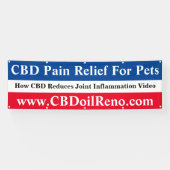 CBD-pijnverlichting voor huisdieren Spandoek (Horizontaal)