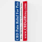 CBD-pijnverlichting voor huisdieren Spandoek (Verticaal)