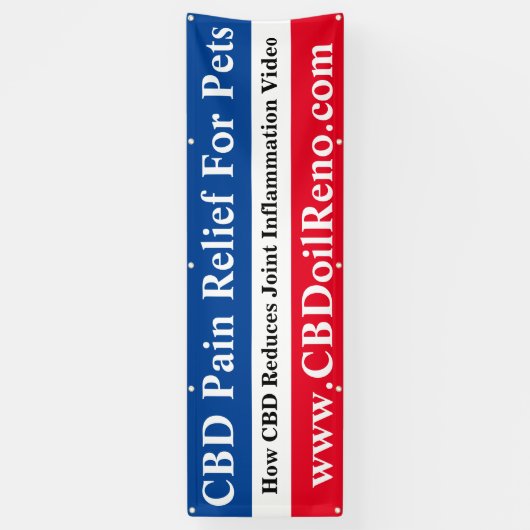 CBD-pijnverlichting voor huisdieren Spandoek (Verticaal)