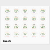 CBD rekrutering ONAFHANKELIJKE DISTRIBUTEUR Ronde Sticker (Vel)